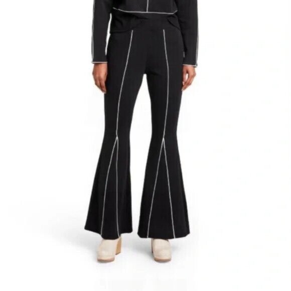 Victor Glemaud High Rise Flare Sweatpants - Picture 1 of 8
